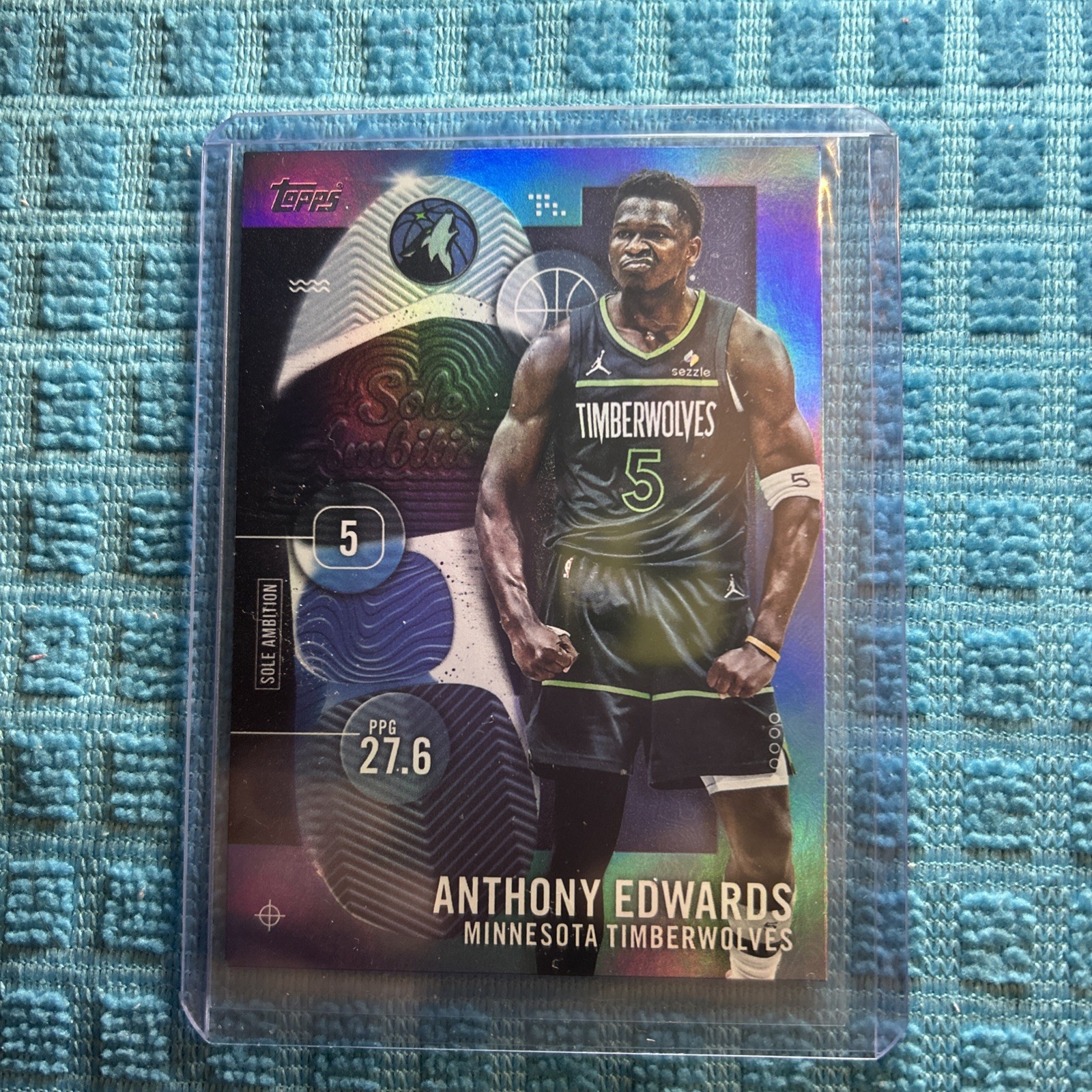 2025-26 Topps ANTHONY EDWARDS Sole Ambition SA-4 SSP Case Hit 1:15K Timberwolves