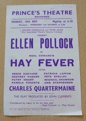 Heuschnupfen Noel Feigling Ellen Pollock Brighton & Bradford Theaterflieger 1942