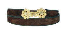VALENTINO GARAVANI Vintage Suede Double-Wrap Belt 80cm M (31-33 in)