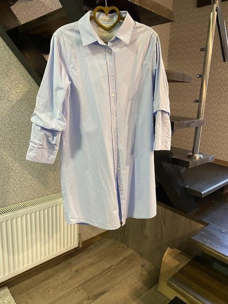 Women Maison Scotch Shirt Navy Cotton 34 / XS