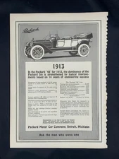 Magazine Ad* - 1913 - Packard Motor Car Co., Detroit, MI - Packard "48"