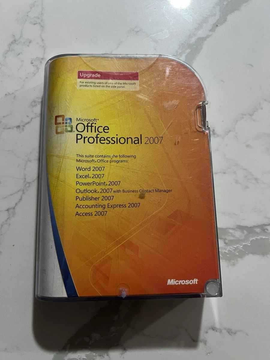 Microsoft Office 2007 Professional for sale | eBay