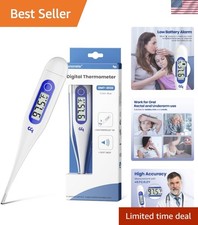 Compact Digital Thermometer with Memory Recall for Precise Temperature Reading