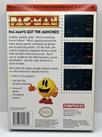 Pac-Man Namco NES(Nintendo Entertainement System , 1990)CIB Complete -Clean RARE