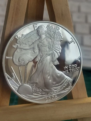 2006 W 1oz American Silver Eagle PROOF Coin with COA Genuine and SPOTLESS  (10)