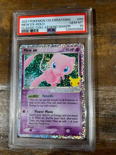POKEMON 2021 Celebrations Classic Legend Maker MEW EX Holo #88 PSA 10 Gem Mint 2