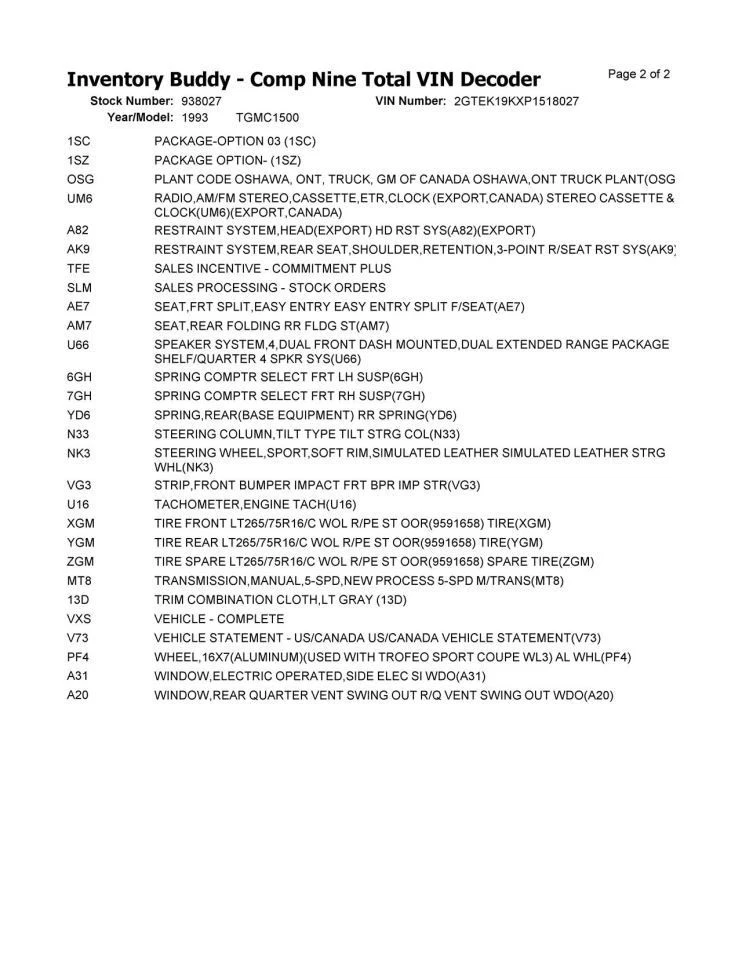Transfer Case Manual Transmission Fits 88-94 CHEVROLET 1500 PICKUP 375418 - Image 3 of 4