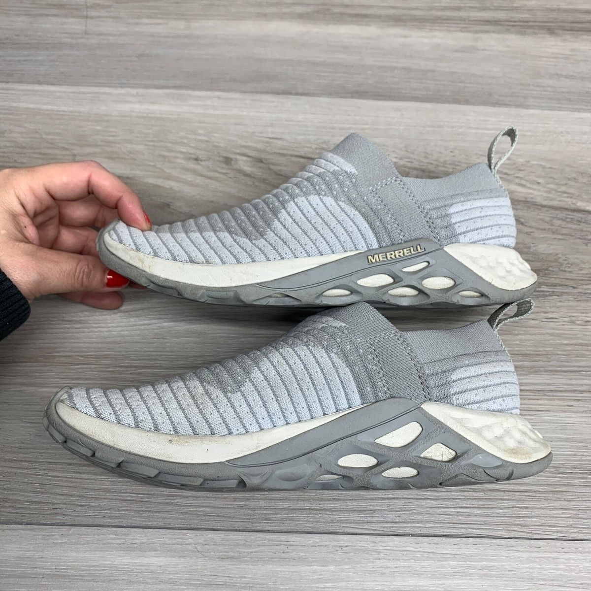 Merrell Range AC Women Size 11 Gray Sneakers Shoes Athletic Trail Laceless Merrell Range AC Women Size 6 Gray Sneakers Shoes Athletic  main image 3