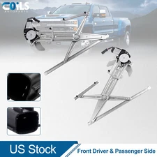 Pair Front Power Window Regulator For Chevy Colorado GMC Canyon 2004-12 w/ Motor