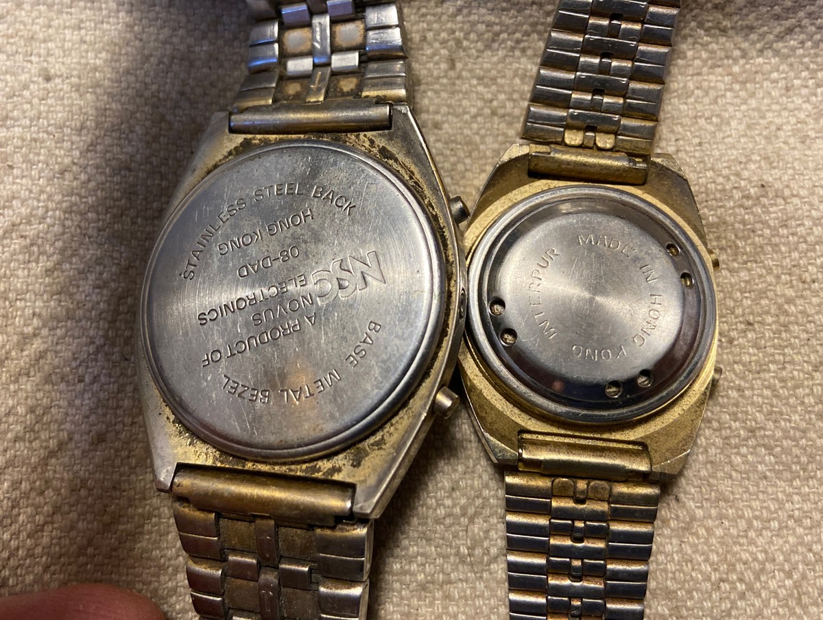 時計 1970s WATCH WRIST NAVIGATION TYPE1 Lot Of 6 Vintage 1970's Men's & Women's LCD Wristwatches