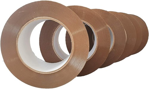 36 Rollen PRO XXL Klebeband 48 x 132 Meter 45 my acryl leise abrollend (braun) - Bild 1 von 2