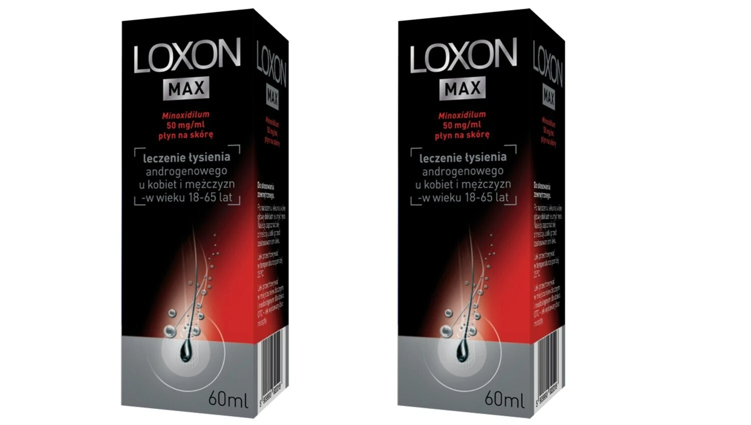 2 x Loxon Max 5% Hair Loss Treatment Solution Spray Serum 60ml UK /