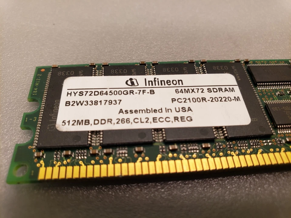 Sun OEM Original 370-6039 Memory Kit 512MB x4 (2GB total) PC2100R DDR-266 - Image 3 of 3