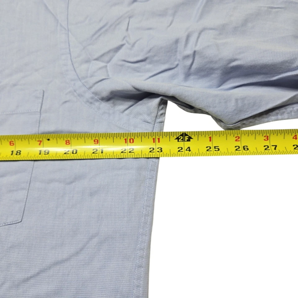 Camisa de vestir Donald J Trump para hombre 16 34 azul abotonada manga larga 46 en pecho Foto 3 de 4