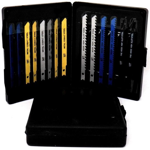 14 PIECE ASSORTED UNIVERSAL JIG SAW BLADES PACK Jigsaw Sabre Wood Metal