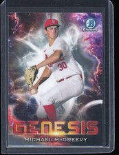 2021 Bowman Chrome Draft GENESIS MICHAEL MCGREEVY CARDINALS