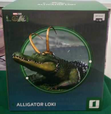 DISNEY+ MARVEL - LOKI ALLIGATOR STATUE IRON STUDIOS 15 CM
