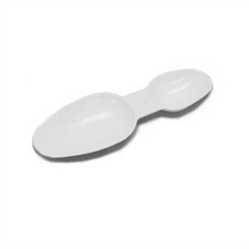 Plastic double sided medicine spoon 2.5ml / 5ml x20 UK Pharmacy Stock