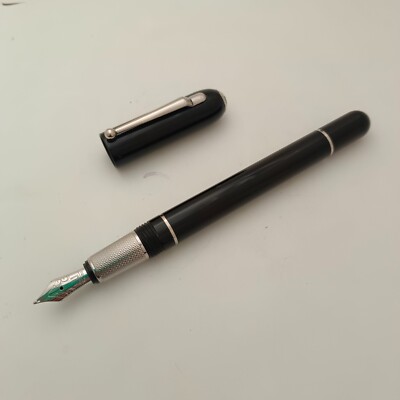Dunhill Sidecar Füllfederhalter schwarz, Chromblende Made in Germany