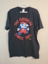 Nintendo Mario The Original Since 1981 Adult Size Large T-Shirt