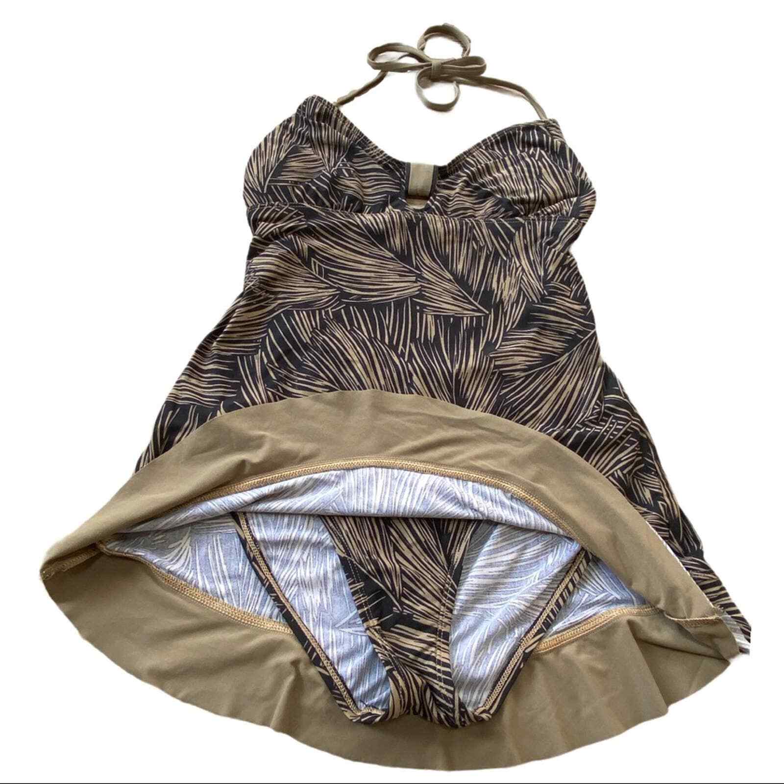 Eco Swim by Aqua Green One Piece Swimsuit Size 8 Gem