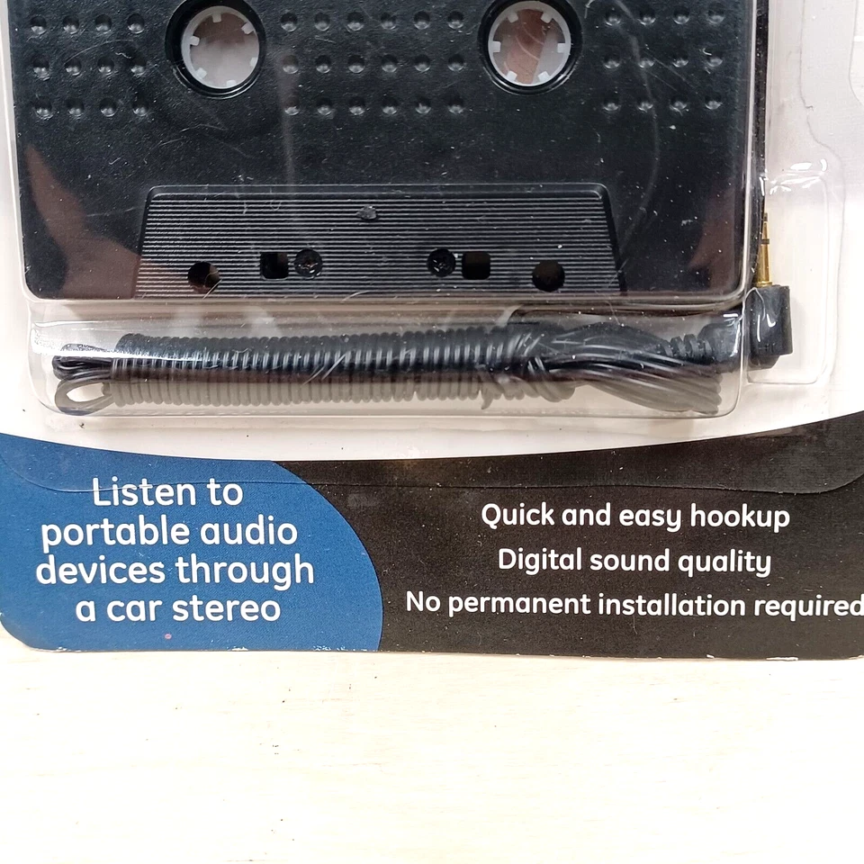 Adaptador de casete estéreo para coche GE enchufe de 3,5 mm, nuevo Foto 3 de 4