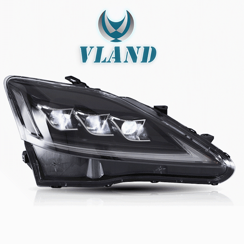 VLAND LED Headlights + smoked Tail Lights For Lexus IS250 350 ISF 2006-2013 4pcs - Foto 10 di 10