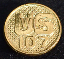 Type II US Army EM Lapel Disc Ornament 107th Military Police Wisconsin Infantry