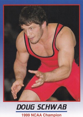 Doug Schwab 2008 ProImage Heroes of Wrestling Card University of Iowa Olympics