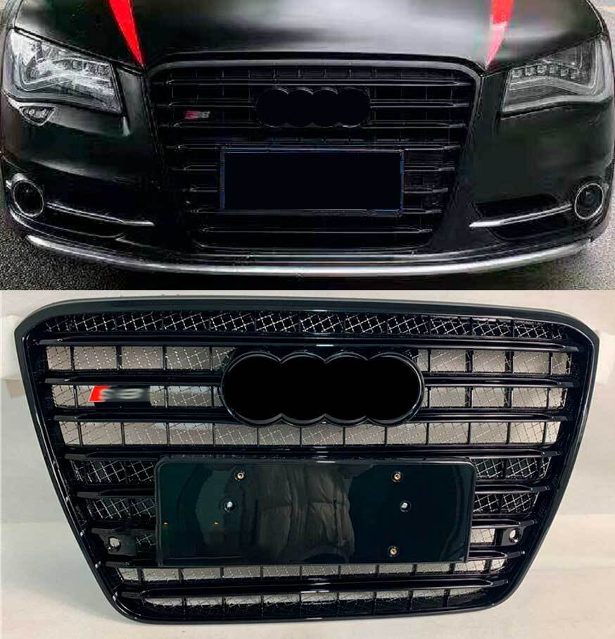For Audi A8 D4 S8 2011 2012 2013 Front bumper Grille Honeycomb
