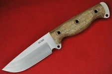 2014 Busse Son of Badger .185" Competition Finish Blade Tigerhide Canvas Micarta