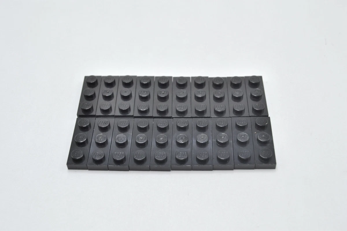 LEGO 20 X Base Plate Building Plate Black Plate 1x3 3623 362326