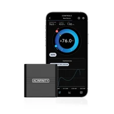 CLOUDCOM A2, Digital Mini Thermostat with Integrated Sensor Probe, Bluetooth App