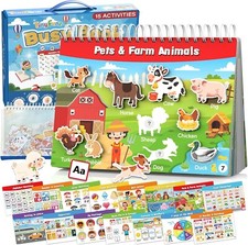 Montessori Toddler Busy Book, Preschool Learning Activities Ages 3 Up