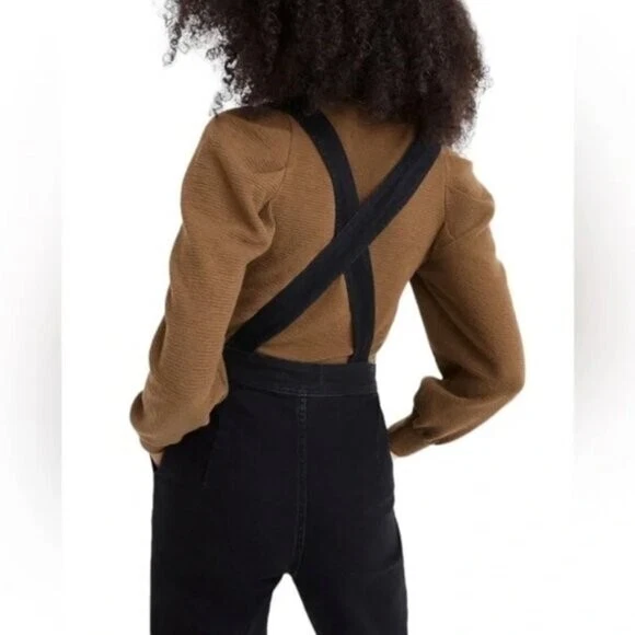 MADEWELL $158 锥形工作服 Clybourn 洗弹力牛仔交叉带 尺寸 2 — 第 3/4 张图片