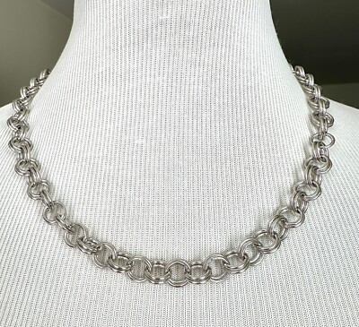 Kendra Scott Doble Link Chain Necklace / Silver Color