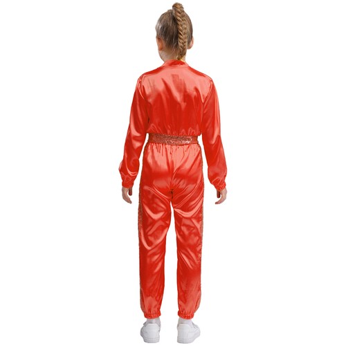 Girls Jumpsuit Hip-hop Romper Dance Bodysuits Street Outfits Xmas Costume Show - Picture 22 of 71