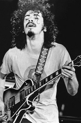 1971 Latin Sänger, Gitarrist Carlos Santana Hochglanz 4x6 Foto