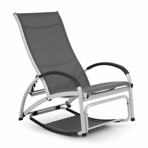 Tumbona Mecedora Hamaca Columpio Jardin Terraza Silla Sillon aluminio gris  | eBay