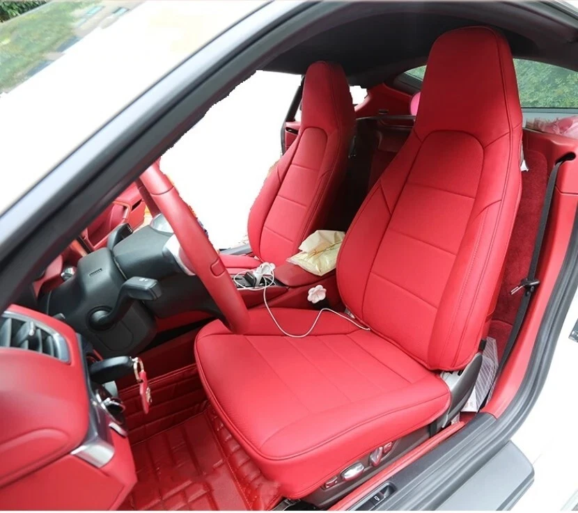 FUNDA DURADERA PERSONALIZADA MOTOPTES PARA COJINES DE CUERO DE COCHE 2013-2016 PORSCHE BOXSTER Foto 4 de 4