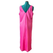 NWT A New Day Pink Midi Dress Sleeveless V Neck Size XL