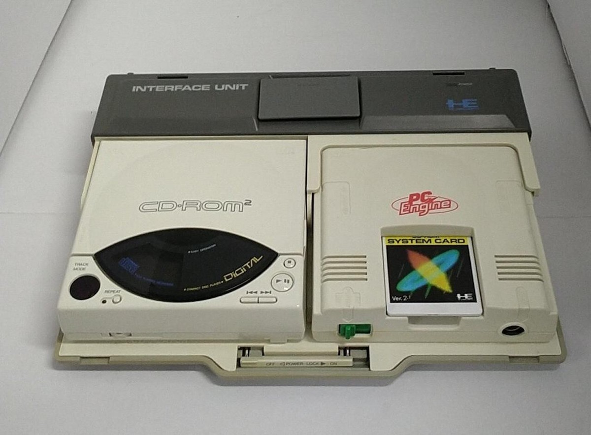 PC engine CD・ROm2 NEC PC Engine CD-ROM2 Main Body Set Operation Confirmed For