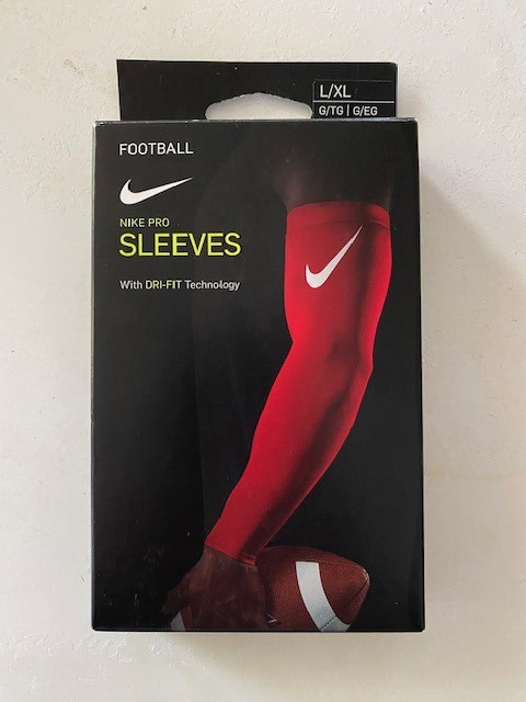Nike Pro Football Arm Sleeves Dri-Fit per box Red Unisex Size