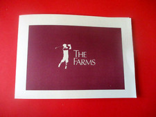 vtg - Golf Scorecard - THE FARMS GOLF CLUB gc - Rancho Sante Fe CA