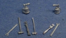O/On3/On30 SMALL TOOL ASSORTMENT 1/48 WISEMAN MODEL SERVICES DETAIL PARTS #O111