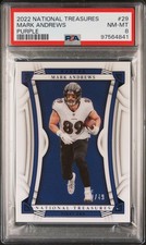 2022 NATIONAL TREASURES PURPLE #29 MARK ANDREWS 2/49 PSA 8