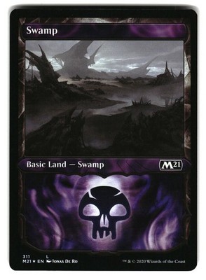 Swamp (Showcase) 311 Land Core Set 2021 Magic: The Gathering Foil Near Mint