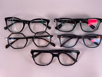 Lot of 5 Zenni Assorted Eyeglasses Frames Glasses Different Styles, Colors (#3)