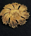 Signed Joan Rivers Cordelia Rope Flower Brooch Pin Vintage Costume Jewelry