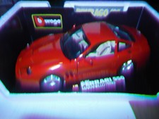 New BBurago Diamonds 1/18 Die-Cast Metal Red Ferrari 550 Maranello 1965 COD 3033